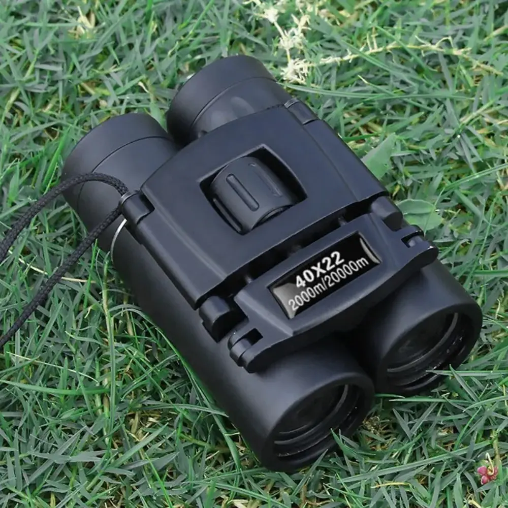 Compact Foldable Binoculars 40x22, Durable Metal Construction with High Definition BAK4 Prism Optics, IPX6 Water-Resistant for Outdoor Adventures, High Definition Binoculars, Travel
