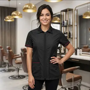 Professional Women's Barber Smock Jacket | Salon & Stylist Workwear
