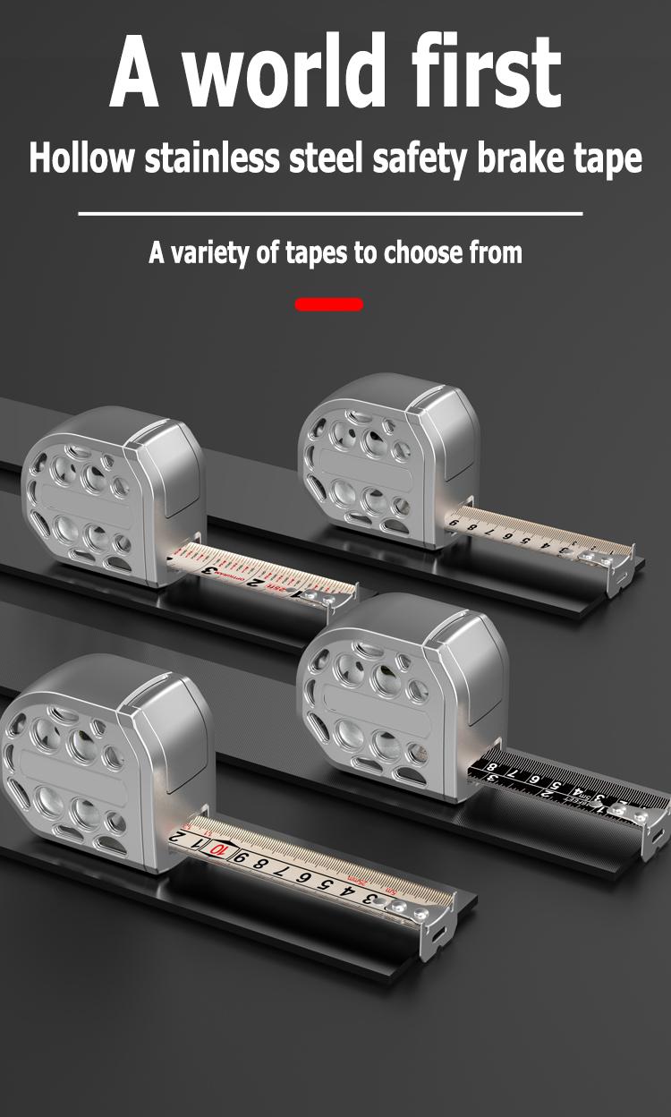 16/25FT Retractable Tape Measure Stainless Steel Measuring Tape With One sided Scale Waterproof Portable AutoLock Ruler With Magnetic engineer tape