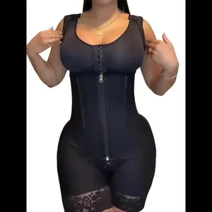 Faja Colombiana For Women Tummy Control Butt Lifting Bodysuit Double Compression Waist Trainer Zipper Crotch Elegant Christmas Shapewear Romper Casual Corset Elegance Everyday Style Solid Color Zipper Corset Shaper faja bonitas Womenswear fajas  reloj  d