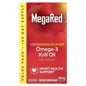 Schiff MegaRed®, Omega-3 Krill Oil, Vanilla, 350 mg, 130 Softgels