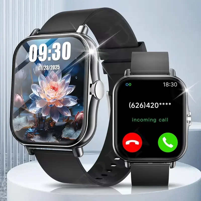 2026 New Smartwatch, Wireless Calling/Answering, Sedentary Reminder, Weather Reminder, Message Notifications, Multiple Sports Modes (Cycling, Jump Rope, Jogging) | Travel Essential | Compatible with iPhone/Android& For iphone, fathersdaygift, Wearable, De