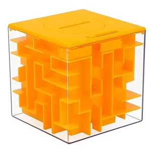 Money Maze Puzzle Box, Great Money Gift Holder Box, Fun Maze Puzzle Games for Kids and Adults,Orange
