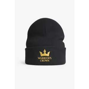 Warrior's Crown Black Beanie