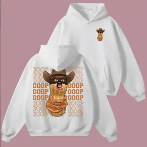 The Burnt Peanut GOOP Meme Graphic Hoodie Whimsical Streetwear
