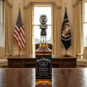 Donald Trump Metal Bottle Pourer