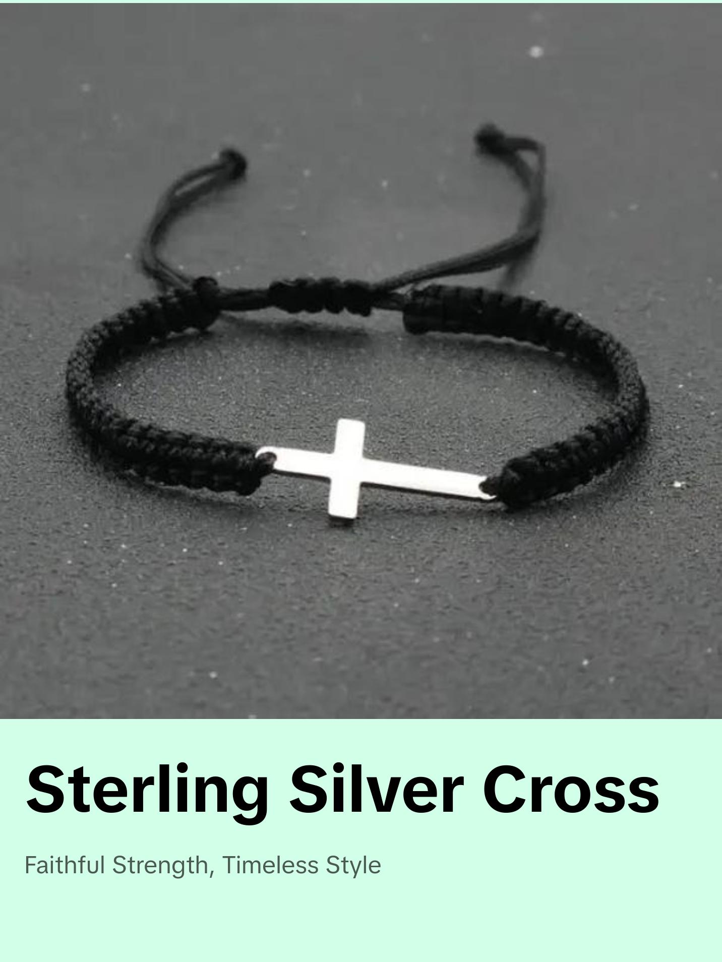 Rope Cross Bracelet