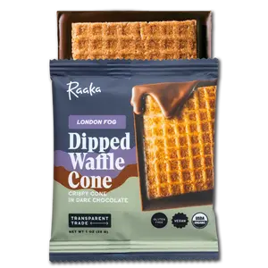 London Fog Dipped Waffle Cone