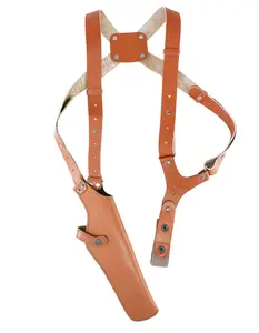 ALS454 Vertical Shoulder Holster Fits 357 Magnum 6’’ & Similar Revolvers RH Handmade! Free Extension for Big Body Size!