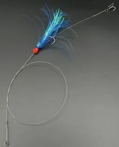 LINE-SIDED TACKLE CO. SIGNATURE LIVE BAIT WIRE RIG (COLOR: FLYING FISH SKIRTED)