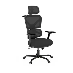 【Mother's Day】Ergonomic Office Chair Mesh Desk Chair with Lumbar Support and Headrest, High Back Computer Chair with Armrest and Tilt Lock, Home Office Desk Chairs for Men Women