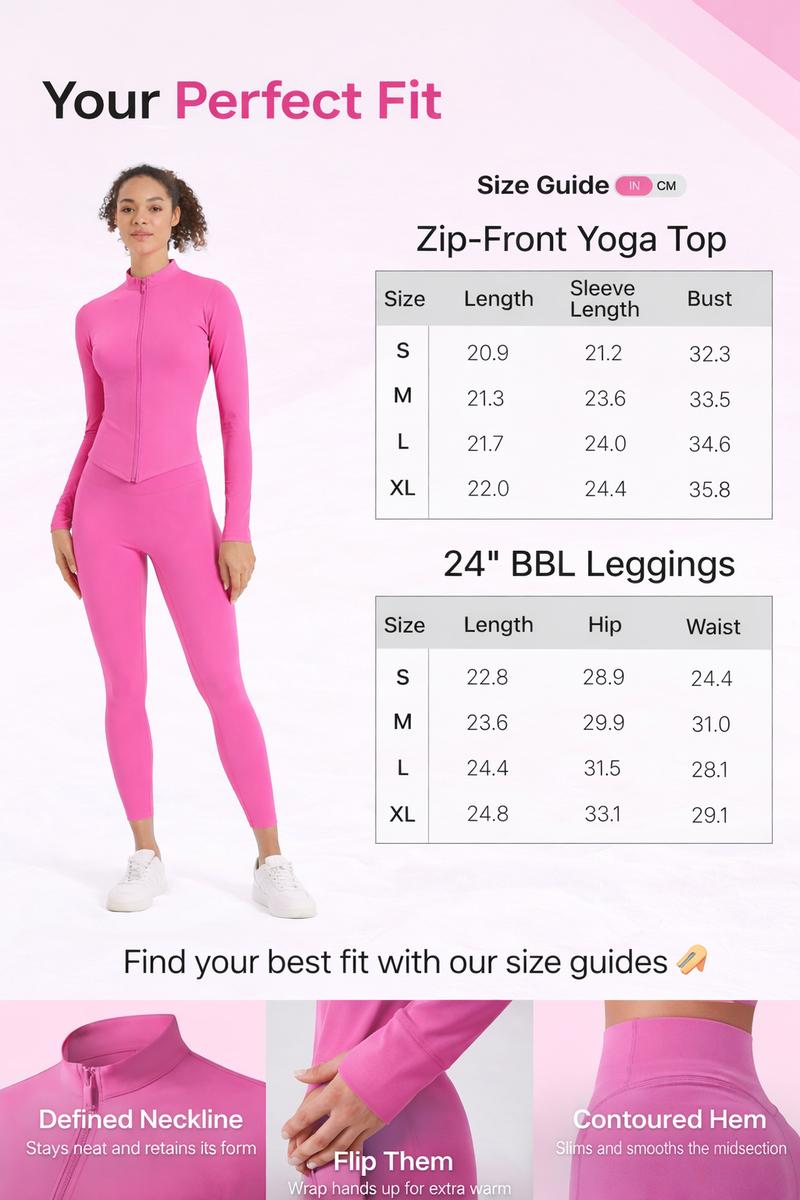 Must-Have CKG Yoga Set! Sculpting Fit + Super Breathable 2-Piece for Workout & Everyday