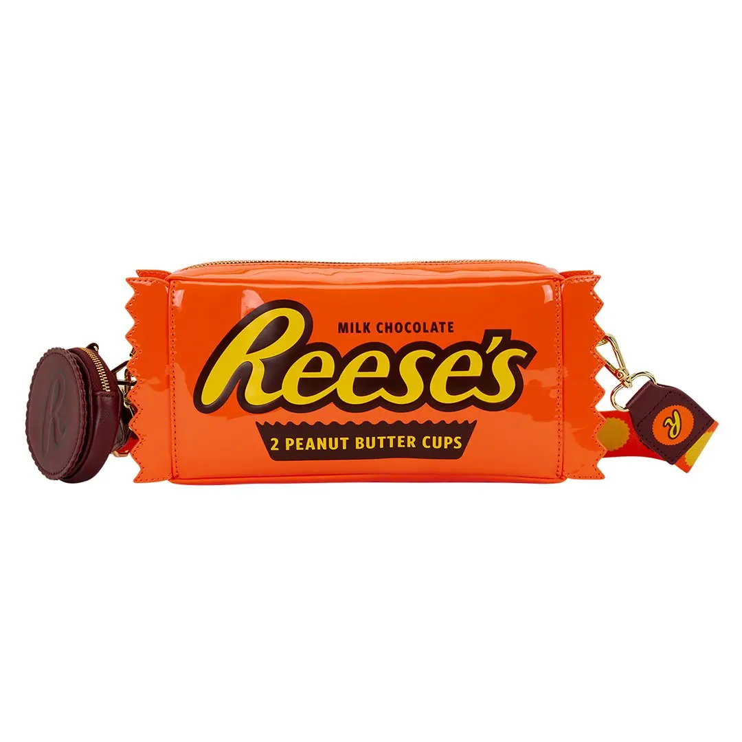 Loungefly Hershey's Reese's Peanut Butter Cups Crossbody Bag with Coin Bag, Cross Body Bags, Graphic