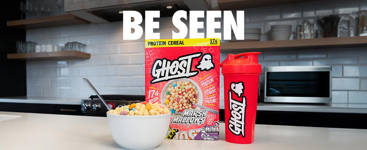 GHOST Protein Cereal, Marshmallows or Peanut Butter Flavor - Contains Lucky Charms Marshmallows or Crunchy Peanut Butter Cereal Puffs - 17G–18G Protein, Good Source of Calcium - Breakfast Cereal & Snack GHOST Protein Cereal, Marshmallows or Peanut Butter Flavor - Contains Lucky Charms Marshmallows or Crunchy Peanut Butter Cereal Puffs - 17G–18G Protein, Good Source of Calcium - Breakfast Cereal & Snack
