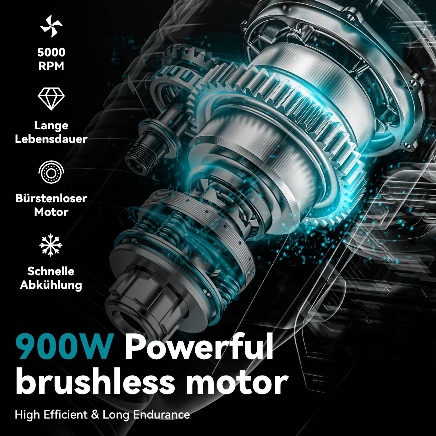 Yofidra 12 Inch 3000W Brushless Electric Chainsaw Logging Saw Pruning Woodworking Garden Power Tool For Makita 18V Battery Cutting Heavy Duty Portable Handle Multi-Function Cordless Pole