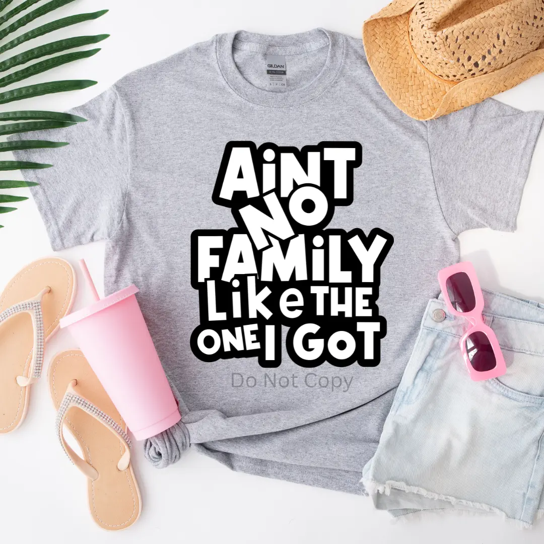 Ain't No Family Like The One I Got Screen Print Transfer (3 Pack)