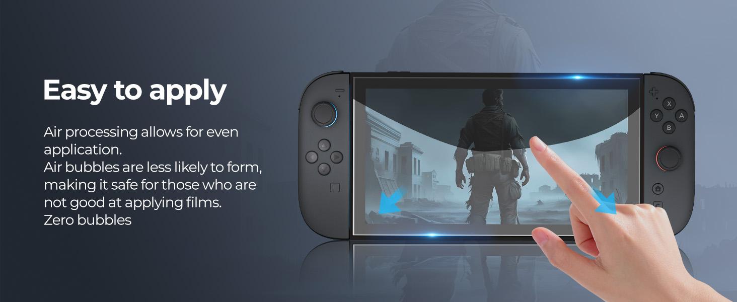 HEYSTOP Switch 2 HD Tempered Glass Screen Protector [4-Pack] - Anti-Scratch, Eye Protection & Easy Installation