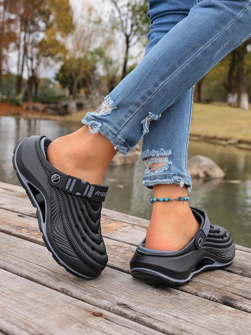 Ubetif Summer Women's Clogs Outdoor Thick Sole Non-Slip Odor Resistant Durable Quick Drying Soft Beach Sandals Ubetif Summer Women's Clogs Outdoor Thick Sole Non-Slip Odor Resistant Durable Quick Drying Soft Beach Sandals