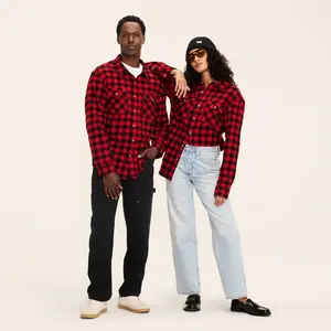 Adult Buffalo Check Long Sleeve Button-Down Flannel Shirt - Woolrich