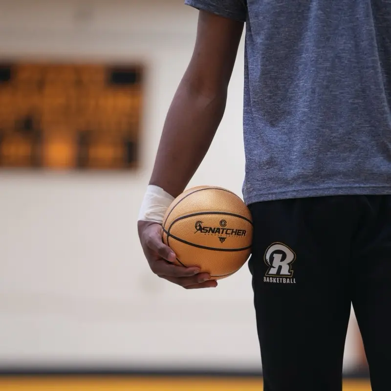 Swish & Beyond Basic Snatcher Handles Trainer Gold Basketball for Improved Dribbling Skills