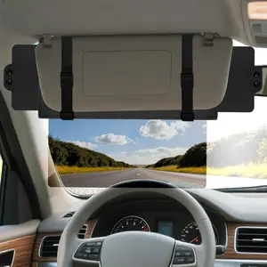 Sun Visor Extender for Car (Polarized, UV400, PC Lens, 2 Side Sunshade), Car Visor Extender Sun Blocker, Visor Extender Attachment, Anti-Glare for Safe Driving