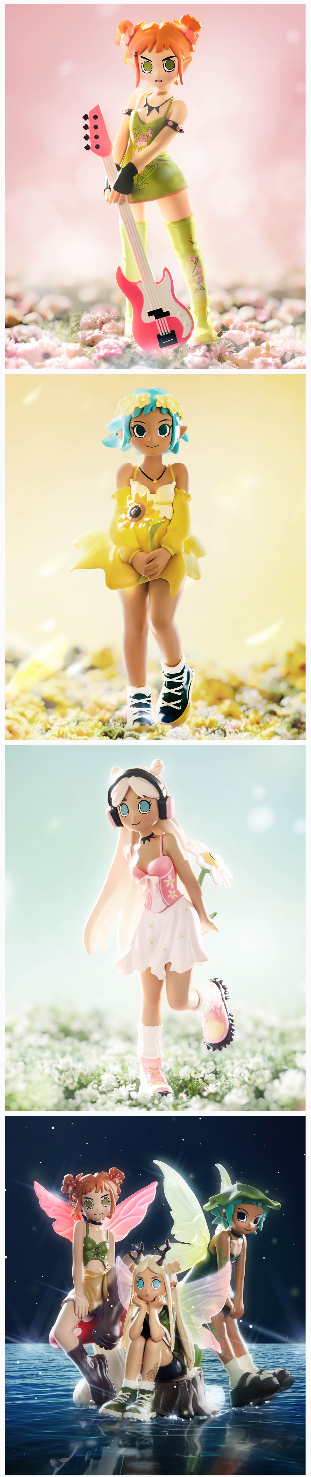 POP MART Peach Riot Punk Fairy Series Figures, Blind Box POP MART Peach Riot Punk Fairy Series Figures, Blind Box