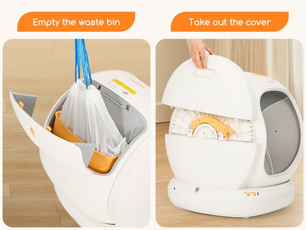 MeoWant 75L Large Self-Cleaning Cat Litter Box for Multiple Cats, Pee Guard, Odor Removal, Anti-Pinch Design, Easy Installation,Valentine's Gift, MeoWant SC02 MeoWant 75L Large Self-Cleaning Cat Litter Box for Multiple Cats, Pee Guard, Odor Removal, Anti-Pinch Design, Easy Installation,Valentine's Gift, MeoWant SC02