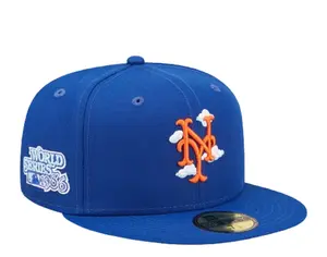 New Era 59Fifty MLB New York Mets Comic Cloud Fitted Hat Blue