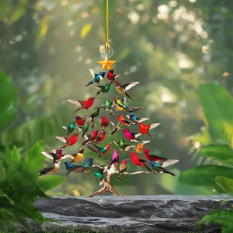 Colorful Hummingbird Christmas Ornament - Perfect Holiday Decor for Bird Valentine's Day