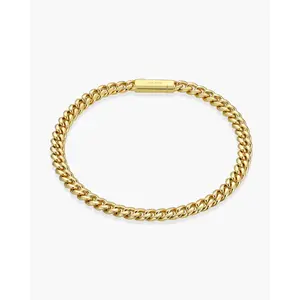 Women's Cuban Link Bracelet 5mm - Gold