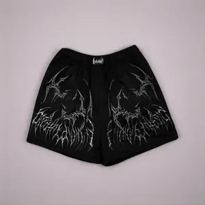 Sports fitness quick-drying breathable mesh shorts below the knee beach shorts