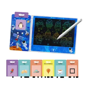 Educational Toddler Flash Card Toys with Talking/Card-Reader and LCD Writing/Drawing Features — Great for Early Learning, Speech Development, Sensory Play, and can be Useful for Autistic Children.