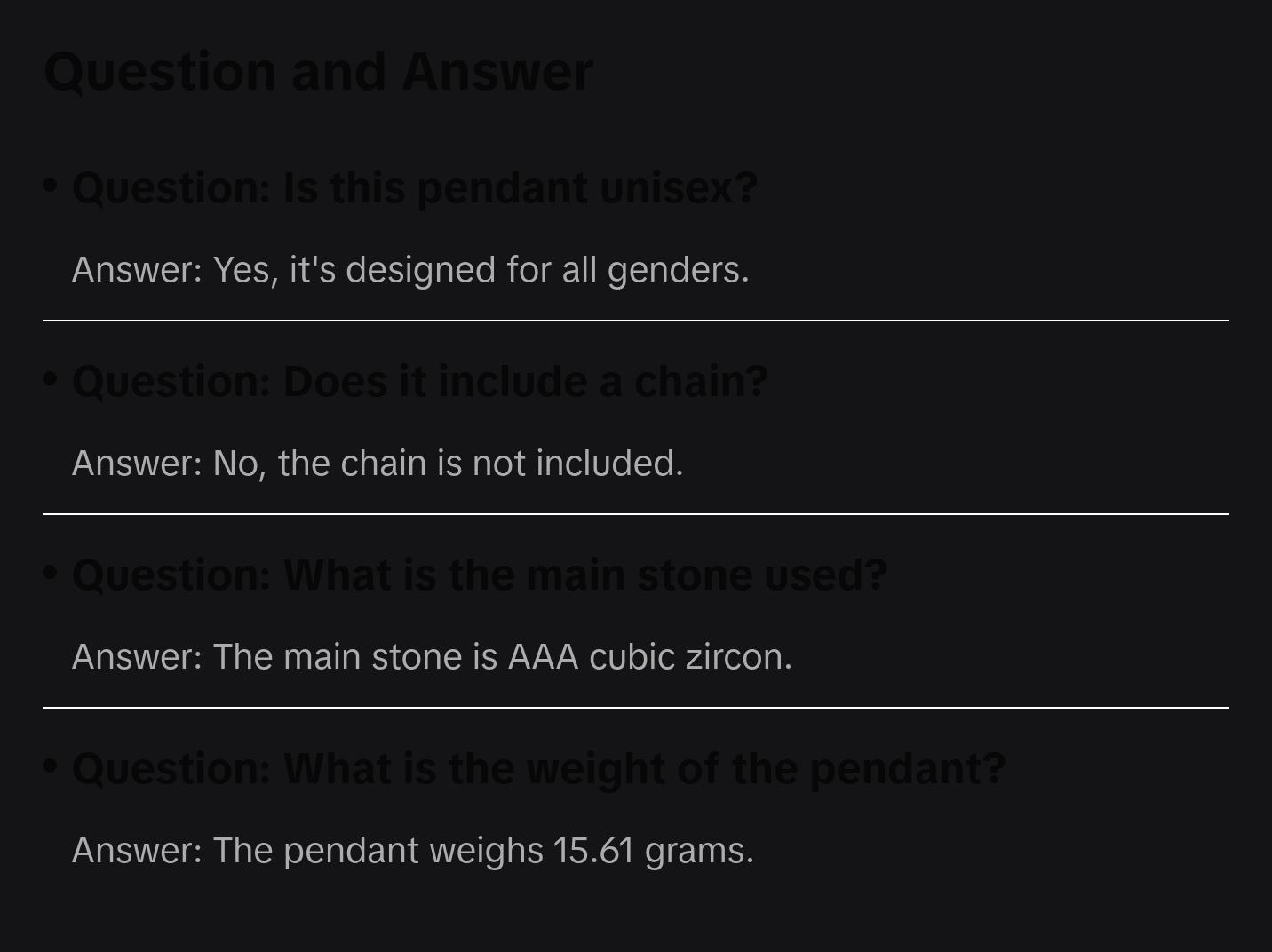King Of Bling's Black Stone 925 Yellow Sterling Silver HEART BEAT Pendant with11.74ct Cubic Zirconia