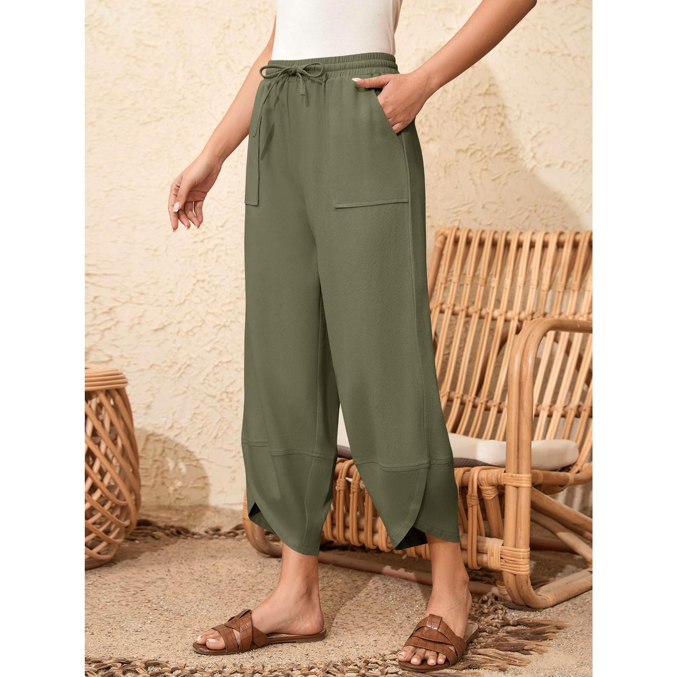 Buenobel Women's Relaxed Wide Leg Drawstring Pants Breathable Cotton Linen Blend Casual Chic for All-Day Comfort Buenobel Women's Relaxed Wide Leg Drawstring Pants Breathable Cotton Linen Blend Casual Chic for All-Day Comfort