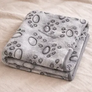 Cozy Paw Print Dog Blanket