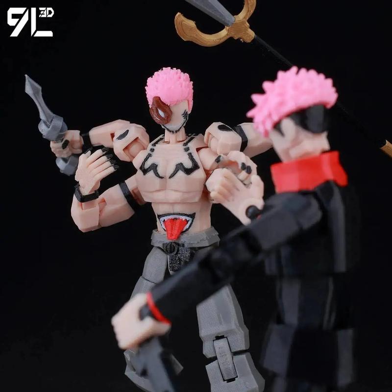 Sukuna Jujutsu Fushiguro Toji Gojo Satoru Action Figure Dummy13 T13 Multi-Jointed Collectible Toys Titan13