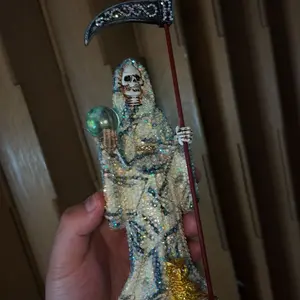 Handmade Money holy death statue Religious Ornaments  Print