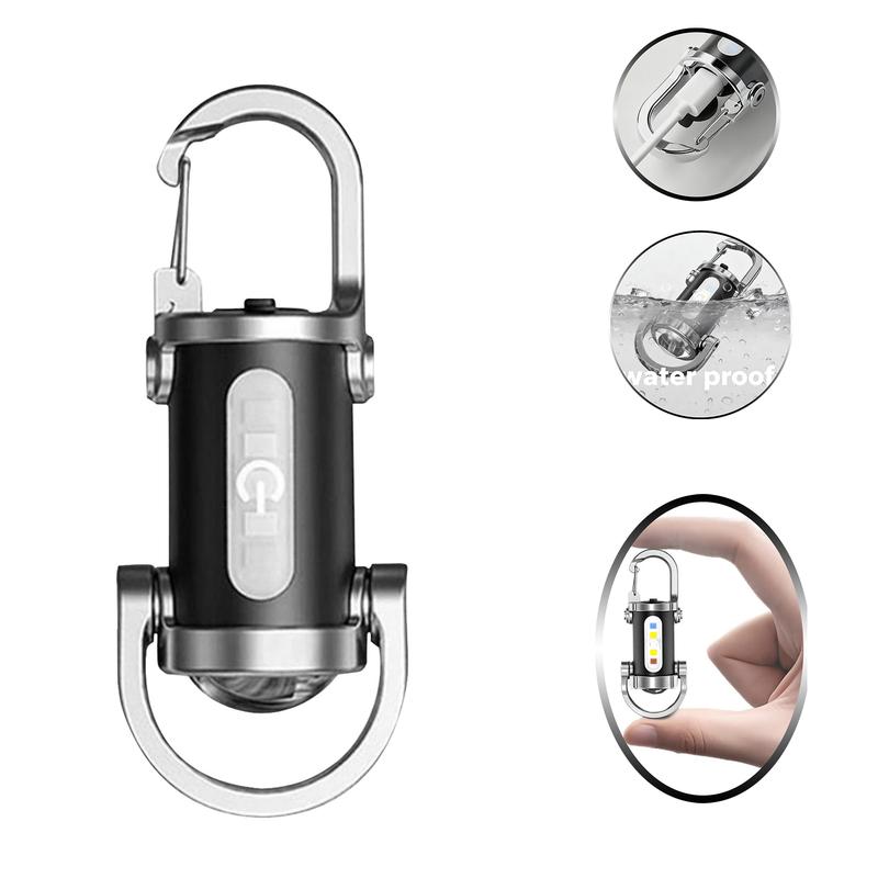 Rechargeable Mini Keychain Flashlight With Multiple Lighting Modes ...