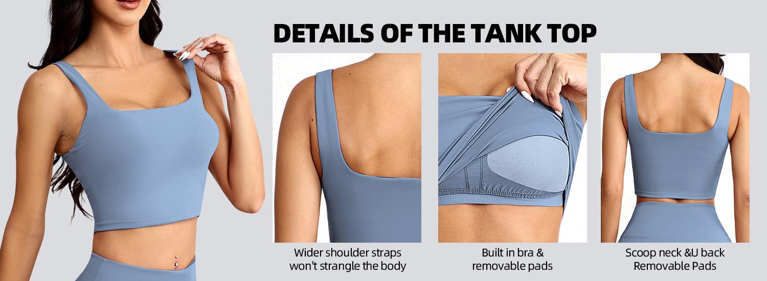 CHRLEISURE 3 Piece Workout Sets for Women High Waisted Leggings with Pockets Tummy Control Biker Shorts Yoga Sports Bra