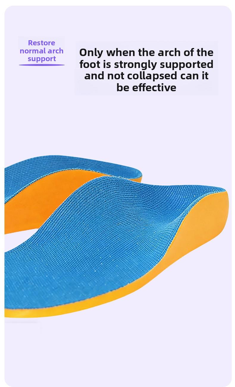 Kids Orthotic Flat Foot Insoles |     Breathable Anti-Slip Arch Support, Corrects Inward/Outward Gait & X/O Leg Deformities