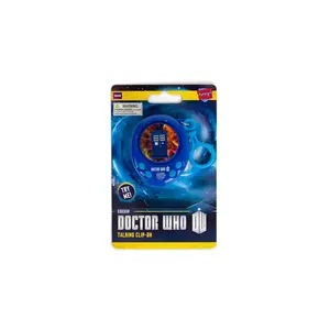 Doctor Who TARDIS Talking Clip On Keychain - Pocket Pal & Backpack Keyring