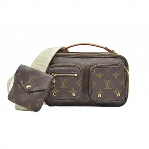 Pre-owned Louis Vuitton canvas Shoulder Bags $3100 Monogram Utility Crossbody