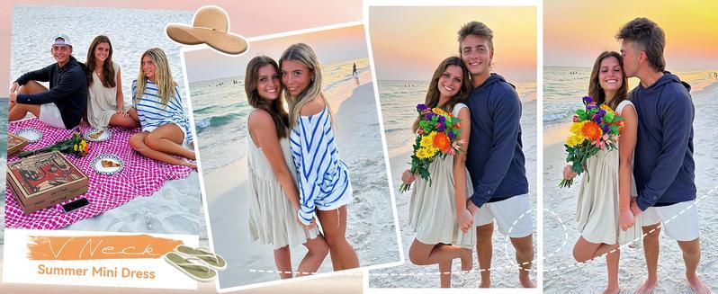 Mundoven Women’s Valentine's Day V-Neck Tank Sundress | Casual Flowy Sleeveless A-line Mini Dress with Two Side Pockets, Layer with thin sweater or Mesh Tops on Chilly Days or Wear Alone for Summer Outfits Mundoven Women’s Valentine's Day V-Neck Tank Sundress | Casual Flowy Sleeveless A-line Mini Dress with Two Side Pockets, Layer with thin sweater or Mesh Tops on Chilly Days or Wear Alone for Summer Outfits