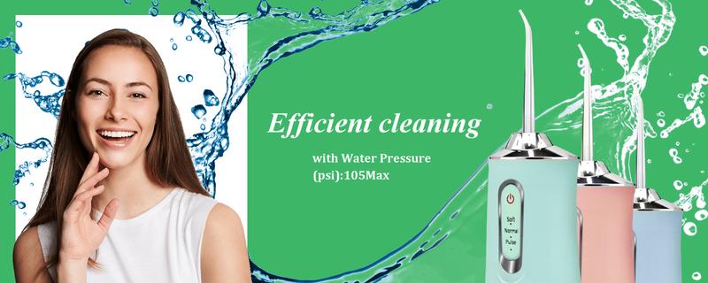 Travel Dental 4 in 1 Water Flossers Rechargeable Portable Burst Pink for Teeth Rechargeable Powerful Oral Irrigator Rinse Cordless Tooth Cleansing