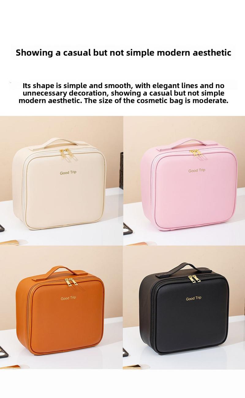 2025 Trending LED Makeup Bag with Mirror Large Capacity Portable Stylish Travel Case for Cosmetics