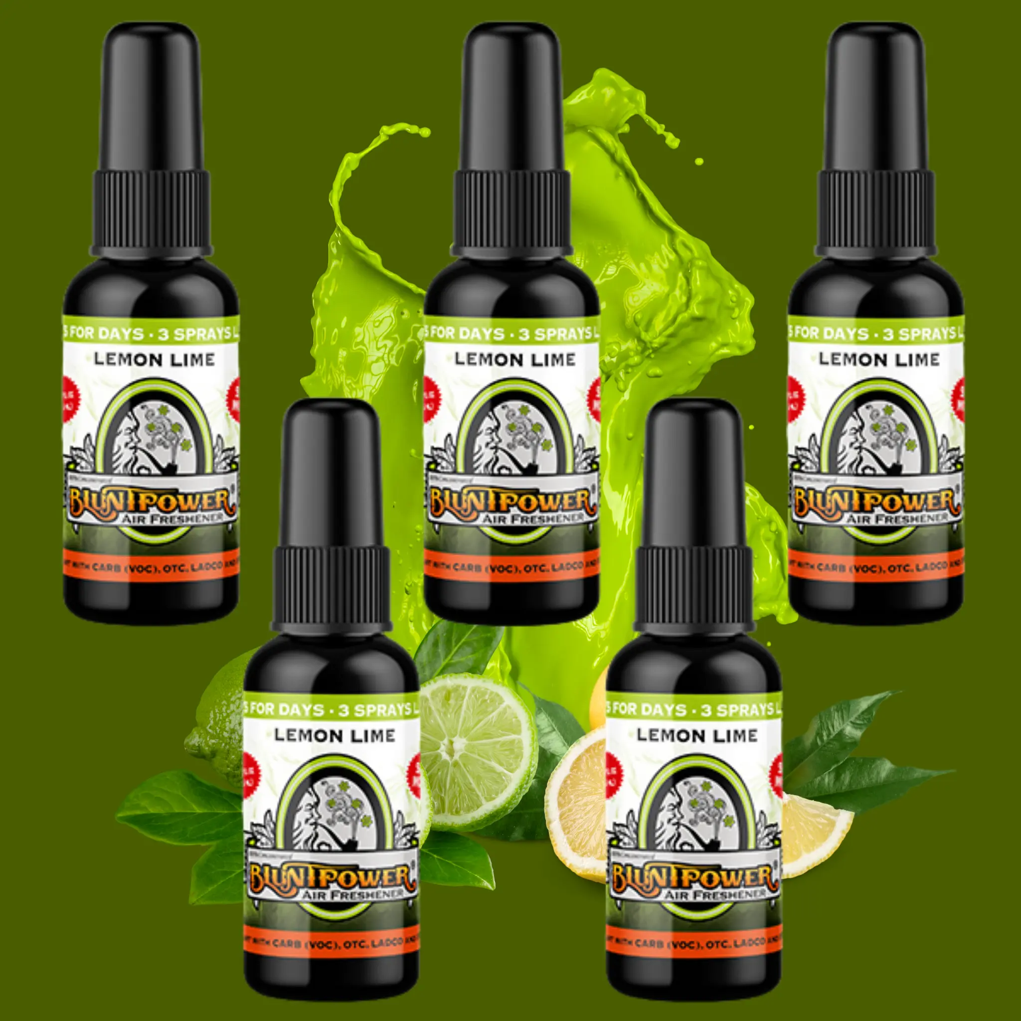 Lemon Lime Air Freshener Spray Bundle (5 Pack)