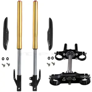 12mm Axle 630mm Front Forks Shock Suspension with 45mm 48mm Triple Tree Clamps For Pit Dirt Bike Mini Trail Razor Monkey Apollo Coolster Taotao SSR 70CC 110CC 125CC CRF50 XR50