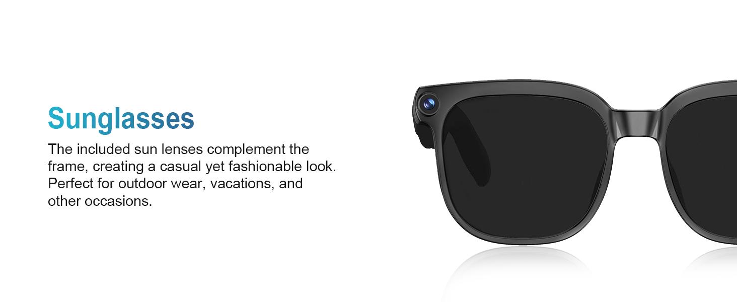 Camera glasses in action