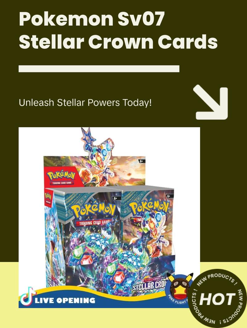 Pokemon English SV07 Stellar Crown Booster CARDS LIVE OPENING