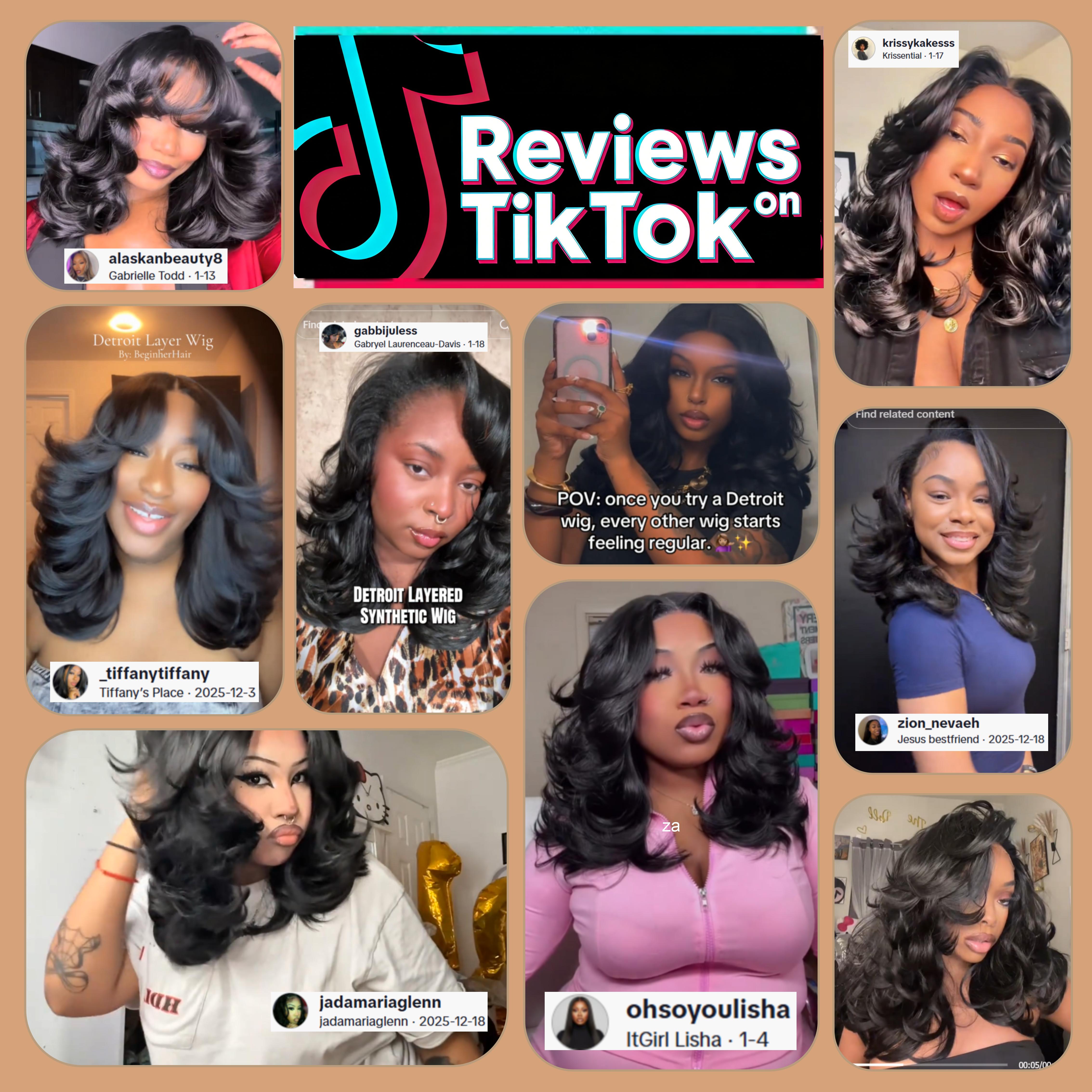 [Detroit Layers] Beginher Hair Extra Full & Voluminous 20 inches Middle Part Heat Resistance Fiber 250% Density Big-Head Friendly Kash Doll Curl Farrah Fawcett Layers 4x4x1 T-Part Lace Synthetic Pre-Cut Glueless Wigs Natural Black Color